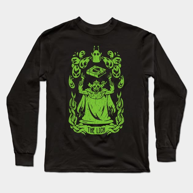 Adventure time The lich King, tarot card design of The Lich King from adventure time Long Sleeve T-Shirt by The Japanese Fox